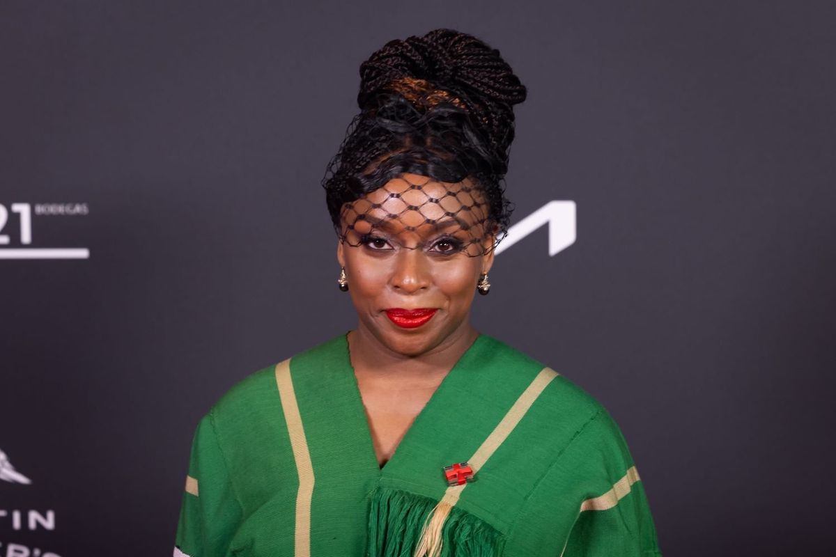 Chimamanda Ngozi Adichie attends the Harper's Bazaar Women Of The Year Awards at Cines Callao on October 28, 2024 in Madrid, Spain.