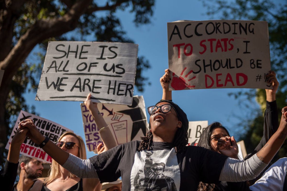 Gender-based violence march, September 2019. 
