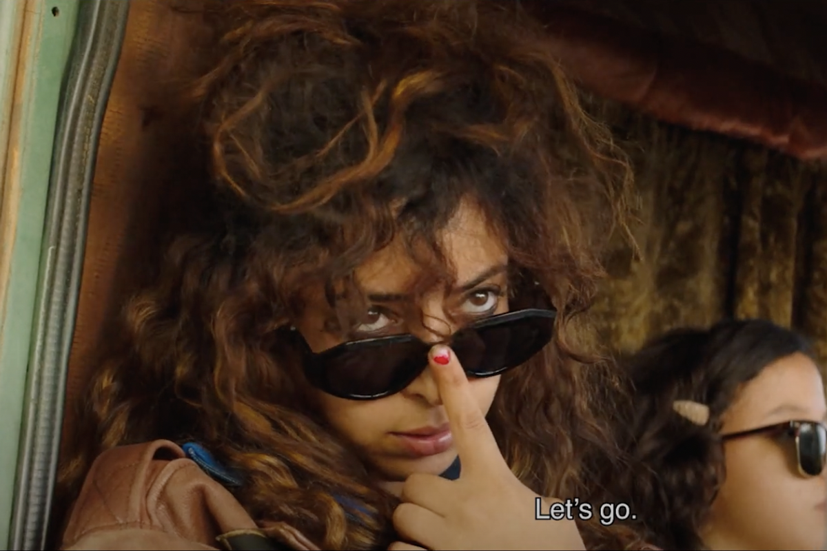 A screengrab of actress Nissrin Radi starring in 'QUEENS,' filmed in Casablanca, Morocco.